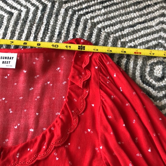 Aritzia Sunday Best red blouse - Picture 6 of 9